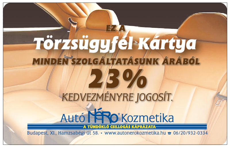 Autó Néro Kozmetika kép
